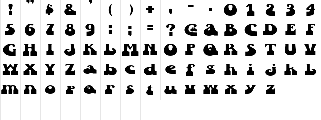 SandCastlesExtended Regular  glyph index