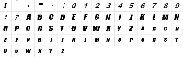 storm ExtraBold  glyph index