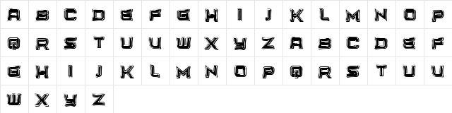 Unlimited Regular  glyph index