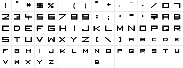 Square Unique ExtraBold  glyph index