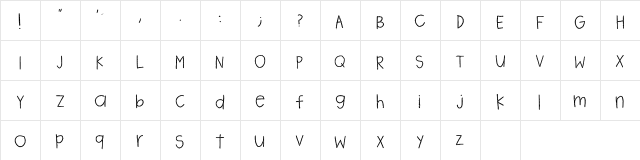 Marilyn Regular  glyph index