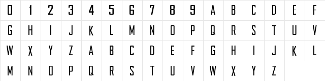 NFL Chargers 2007 Regular  glyph index