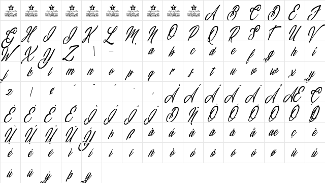 Magical Day Personal Use Regular  glyph index