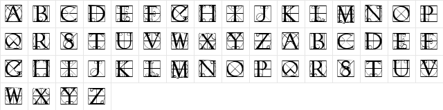 Typographer Caps Regular  glyph index