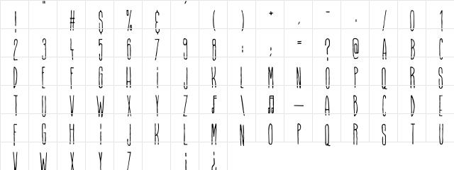 Higher Than High Regular  glyph index