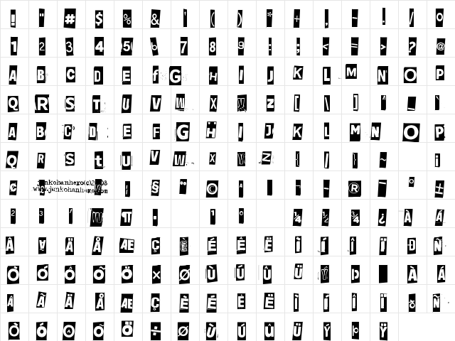 Jadefedgah[8002] Regular  glyph index