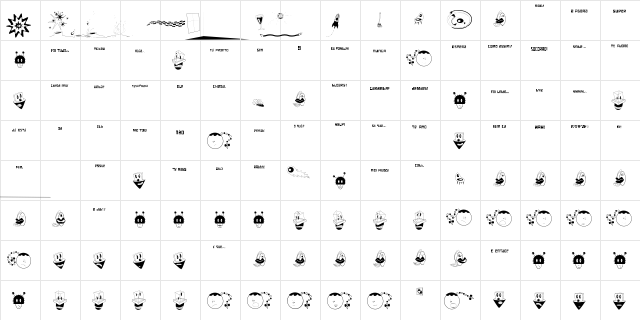 Cryptocomix10 Regular  glyph index