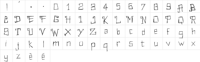 PWRectangular Medium  glyph index