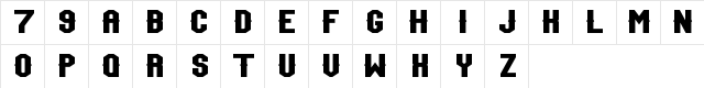 Team Jersey 97 Regular  glyph index