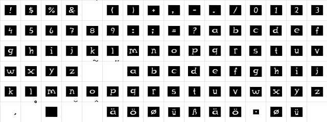 Mex Regular-Two  glyph index