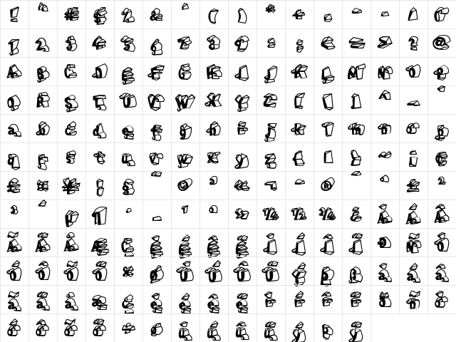 LinotypeHenri Dimension Regular  glyph index