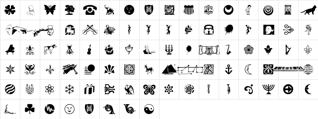 DavysNewOther   glyph index