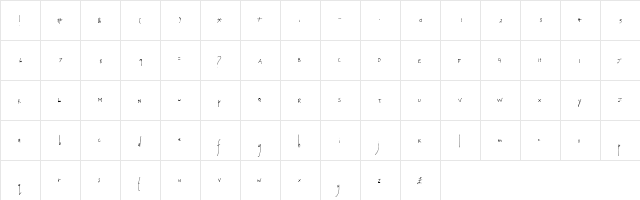 Laura Alternate  glyph index