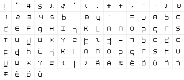 Atmosphere Light  glyph index