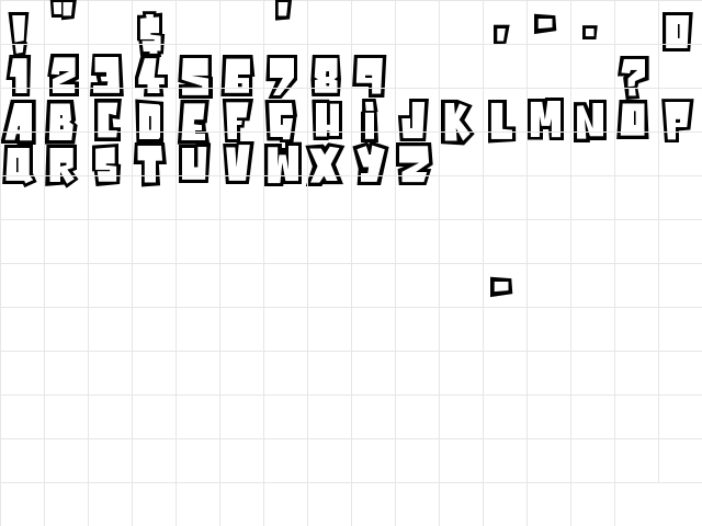 Powerful Regular  glyph index