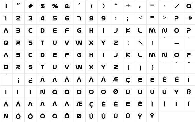 Nasalization Medium  glyph index