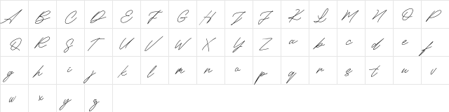 Maldins FREE Regular  glyph index