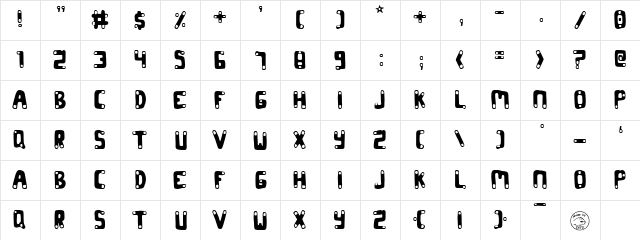 CODON Regular  glyph index