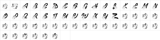 LMS He Filled Both Stockings Regular  glyph index