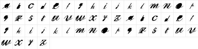 SherleyXXX Normal  glyph index