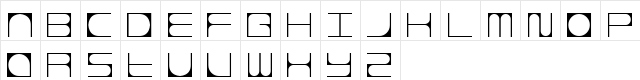 ROTRING Normal  glyph index