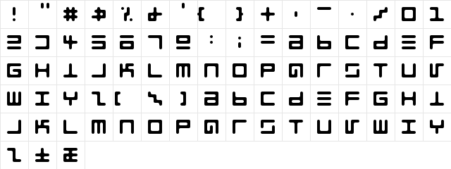 EppsEvans Round  glyph index