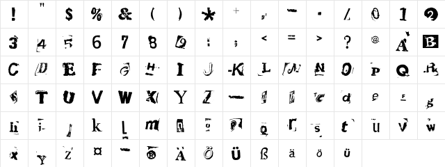 HotPlate LT Std 9 Regular  glyph index