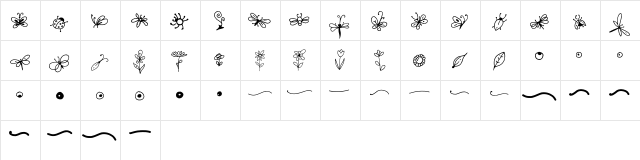 TallTiny Extras Regular  glyph index