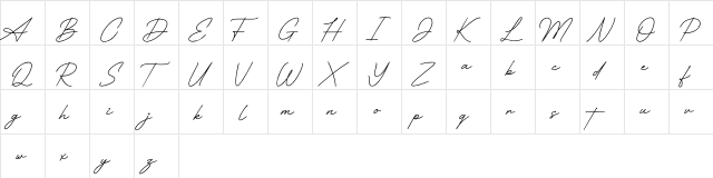 QueenMother Regular  glyph index