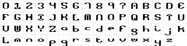 Opiated (BRK) Regular  glyph index