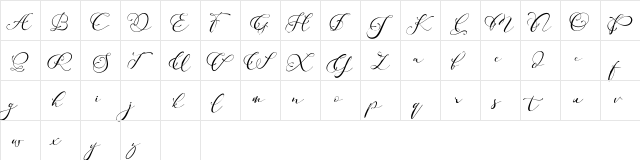Adonessia Demo Regular  glyph index