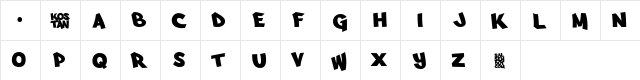 Arfmoochikncheez Regular  glyph index