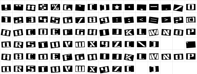 Akbar The Great Regular  glyph index