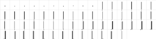 EAN-13B Regular  glyph index
