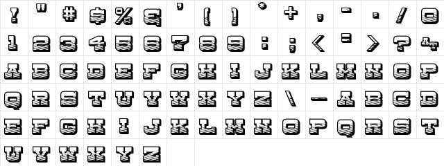 Dry Goods Emporium JL Regular  glyph index