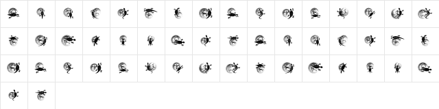 Mantra Regular  glyph index