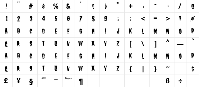Channel Tuning Regular  glyph index