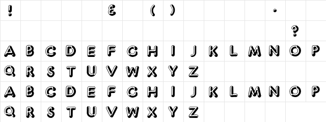 AdLib Regular  glyph index