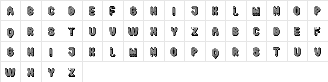 Mangalica Rustique Regular  glyph index