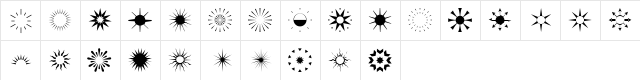 Akhenaten Regular  glyph index