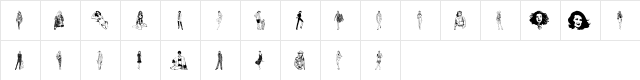 UncasWomen Regular  glyph index