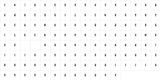 Morningdoodle Regular  glyph index