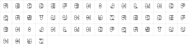 Memory Hollow Regular  glyph index
