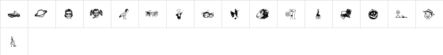 BobCo 11 Regular  glyph index