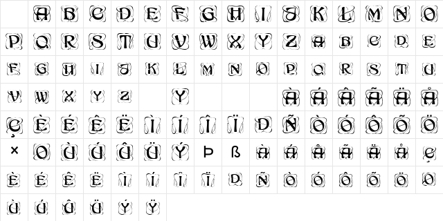 Initial Caps 1 Normal  glyph index