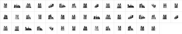 NotreDame Regular  glyph index