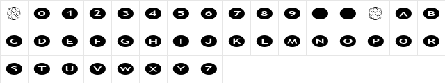AlphaShapes ovals 2 Normal  glyph index