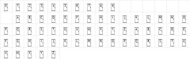 101! I Choose Door Number... Regular  glyph index
