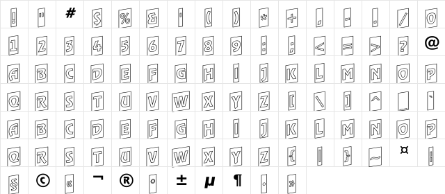 a_RewinderTitulCmOtlUp Regular  glyph index