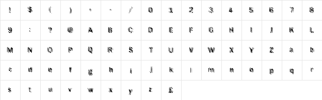 It Lives Again Bubbling  glyph index